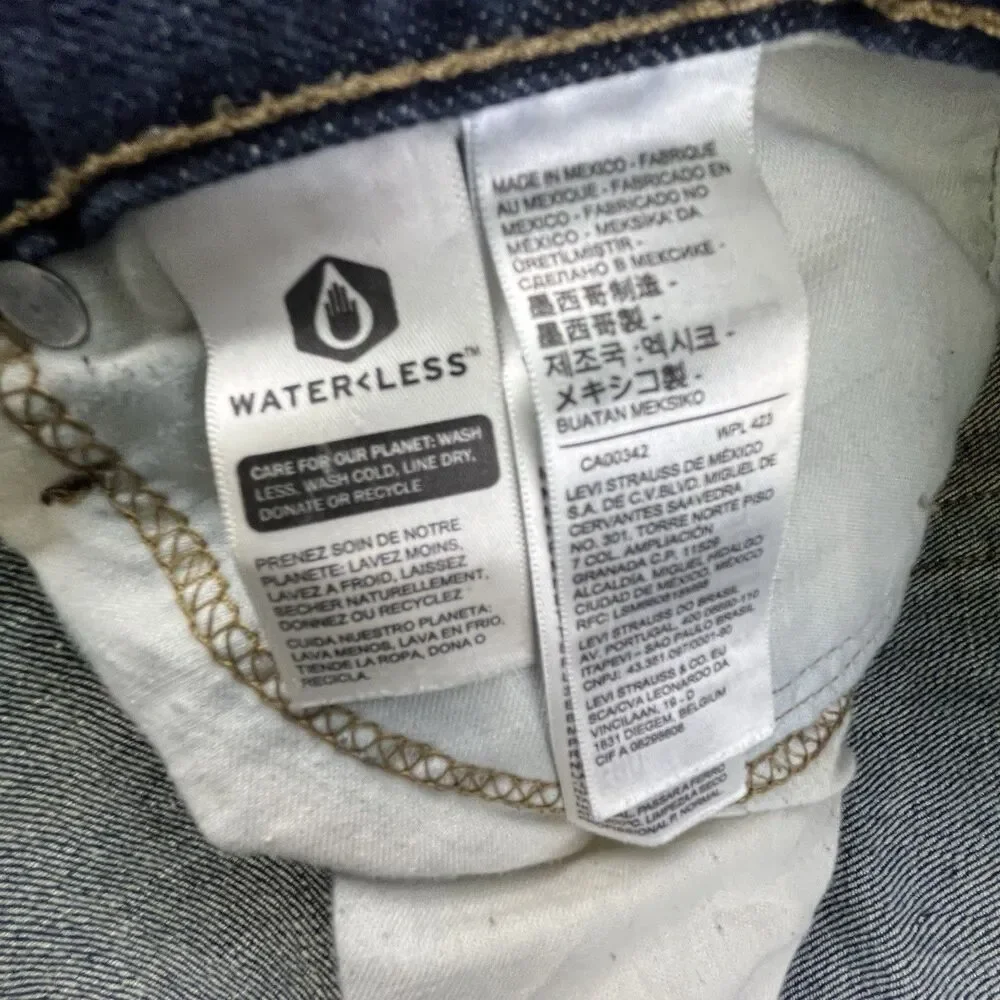 Levis 527 Jeans Men 42x32 Blue Bootcut Dark Wash Denim Cowboy Western Workwear